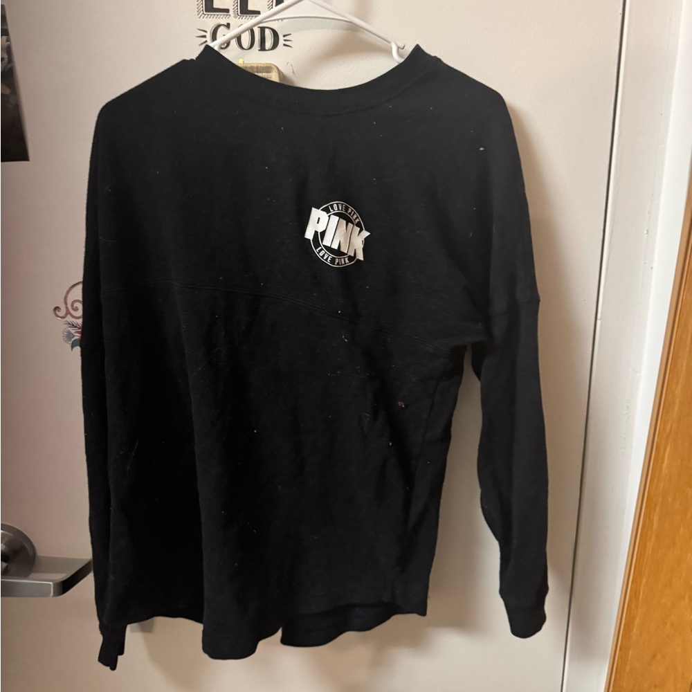 Black Long Sleeve Shirt with Logo